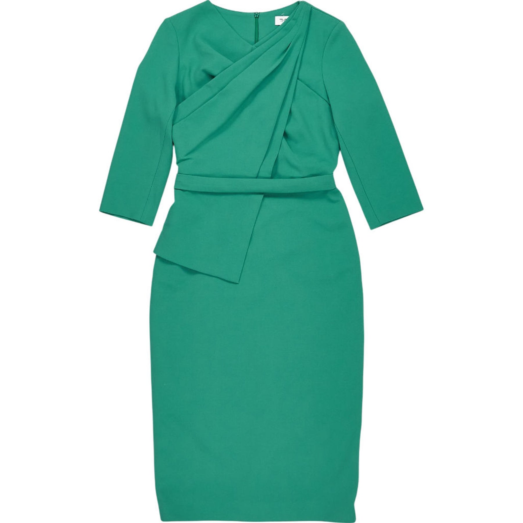 The Fold Green Midi Dress