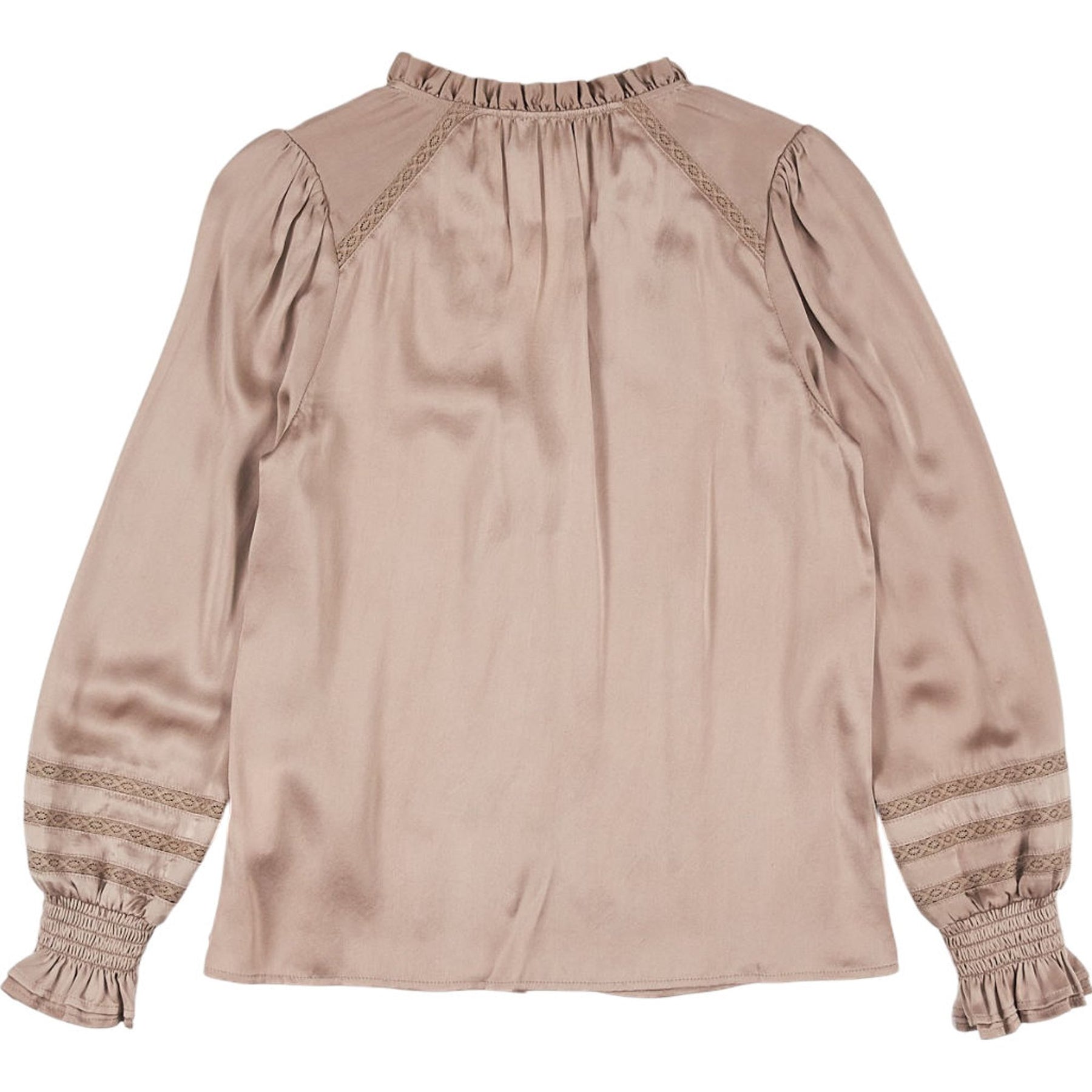 WYSE Beige Silk Blouse