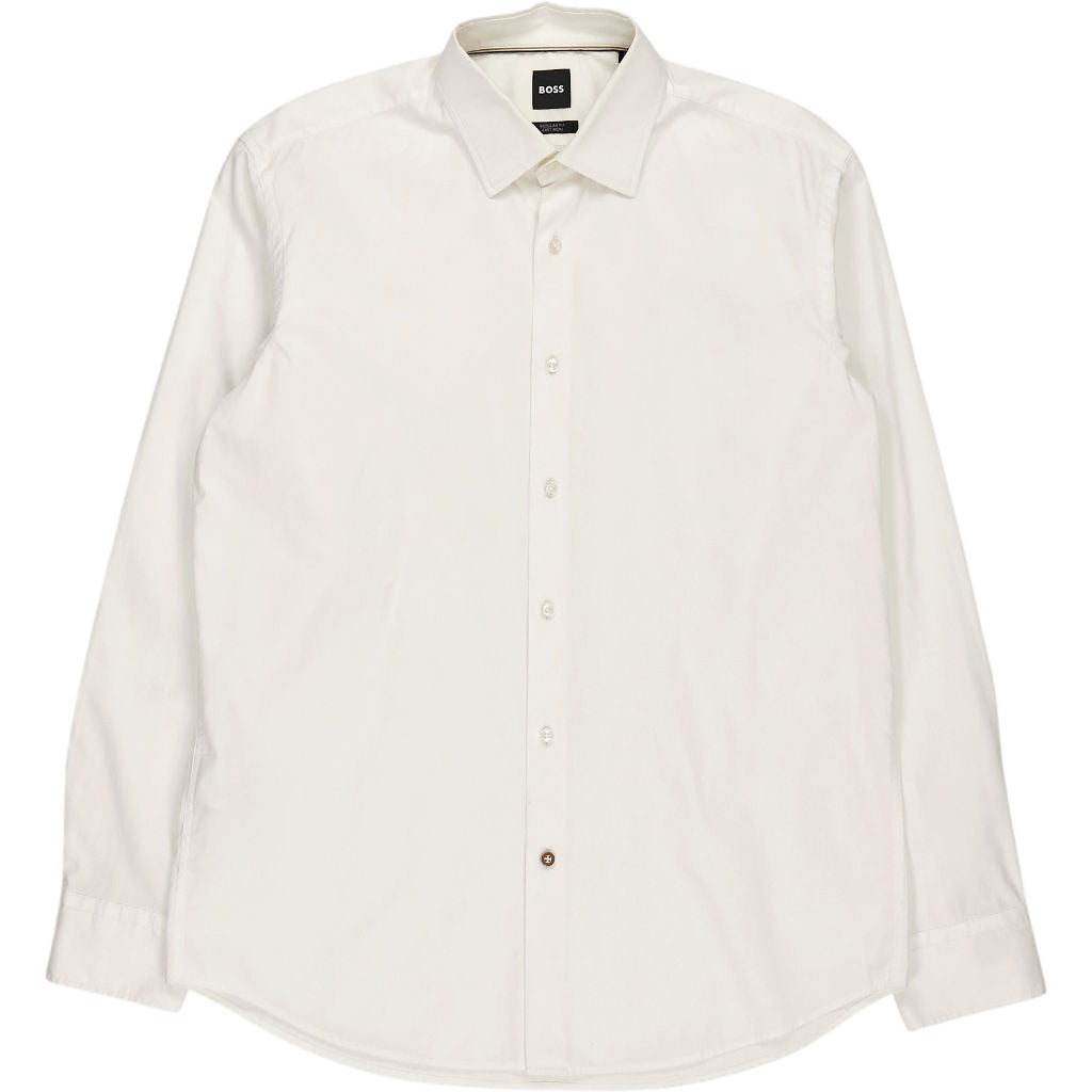 BOSS White Regular Fit Shirt Collar 16