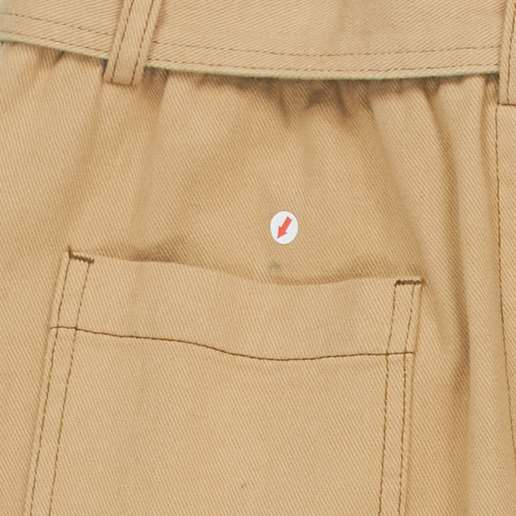 Wyse Beige Pocket Midi Skirt