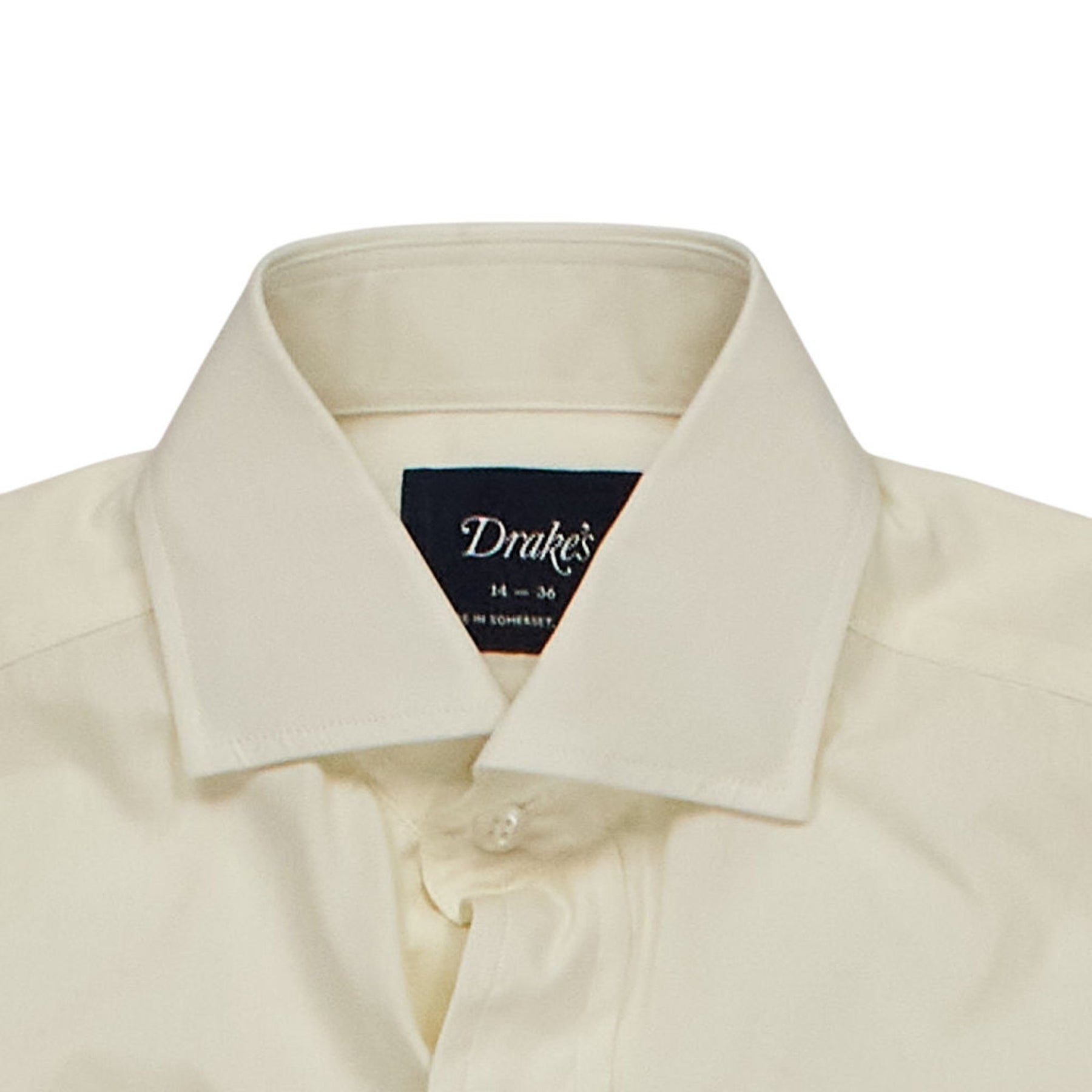 Drake's Cream Long Sleeve Shirt