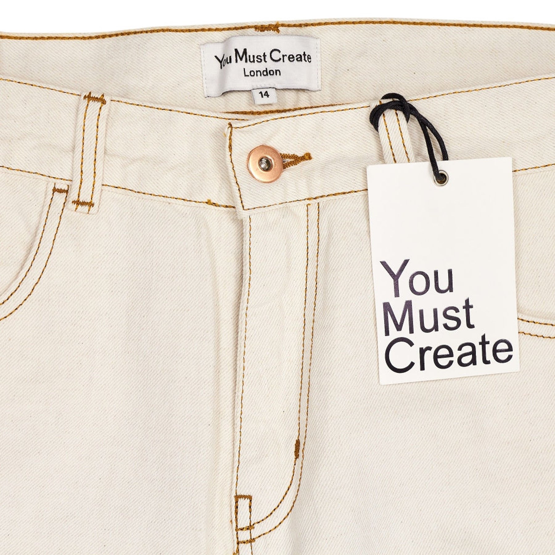 YMC Ecru Jeans 14