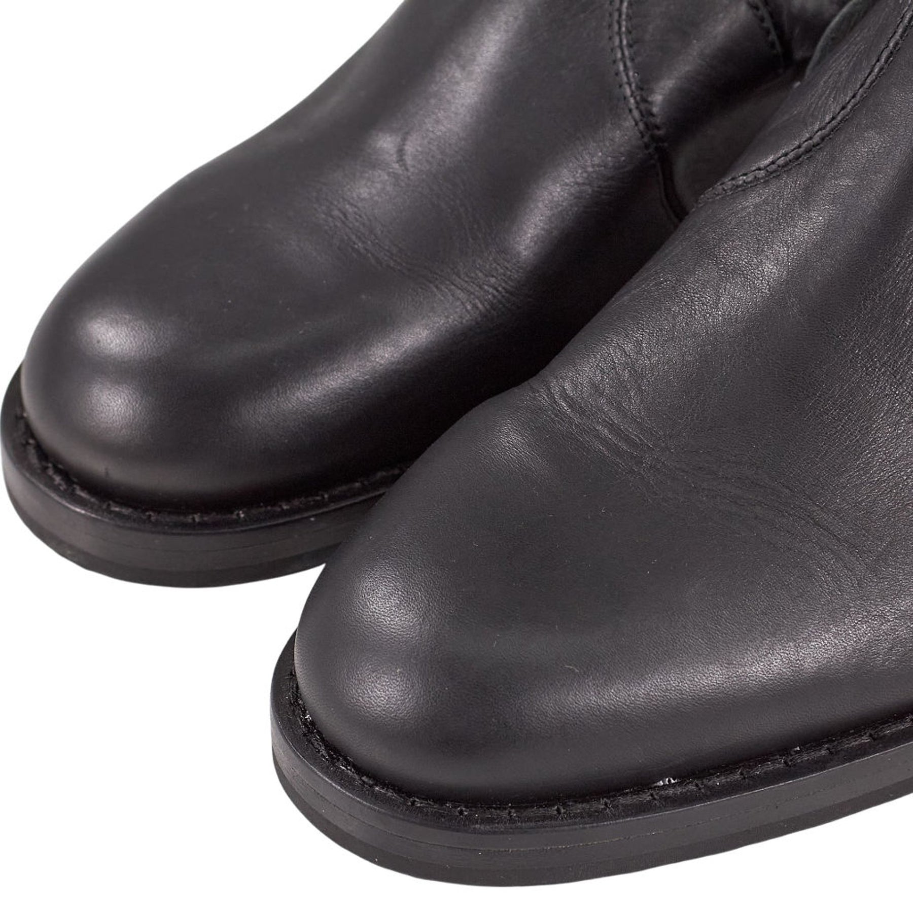 YMC Black Leather Slingback Shoes