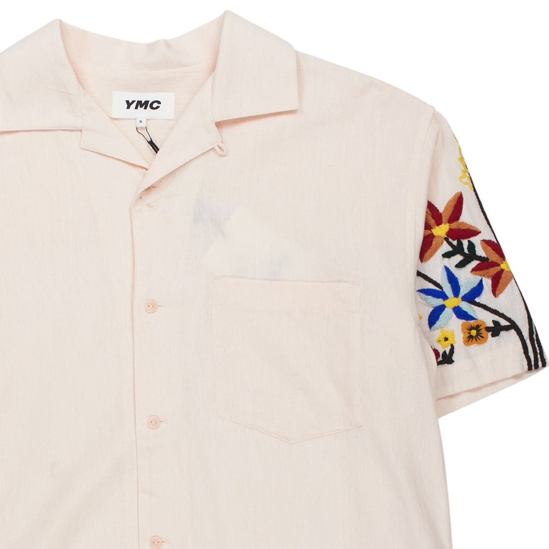 YMC Light Pink Embroidered Shirt