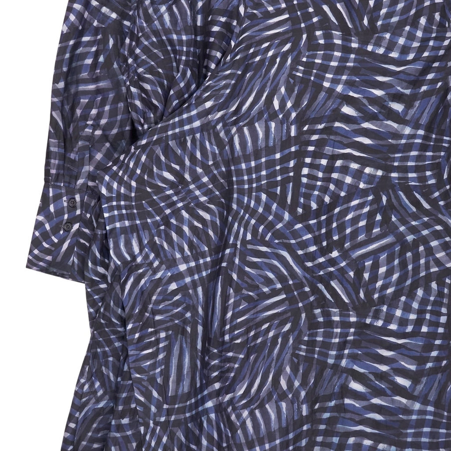 Eudon Choi Blue Printed Shirt Dress