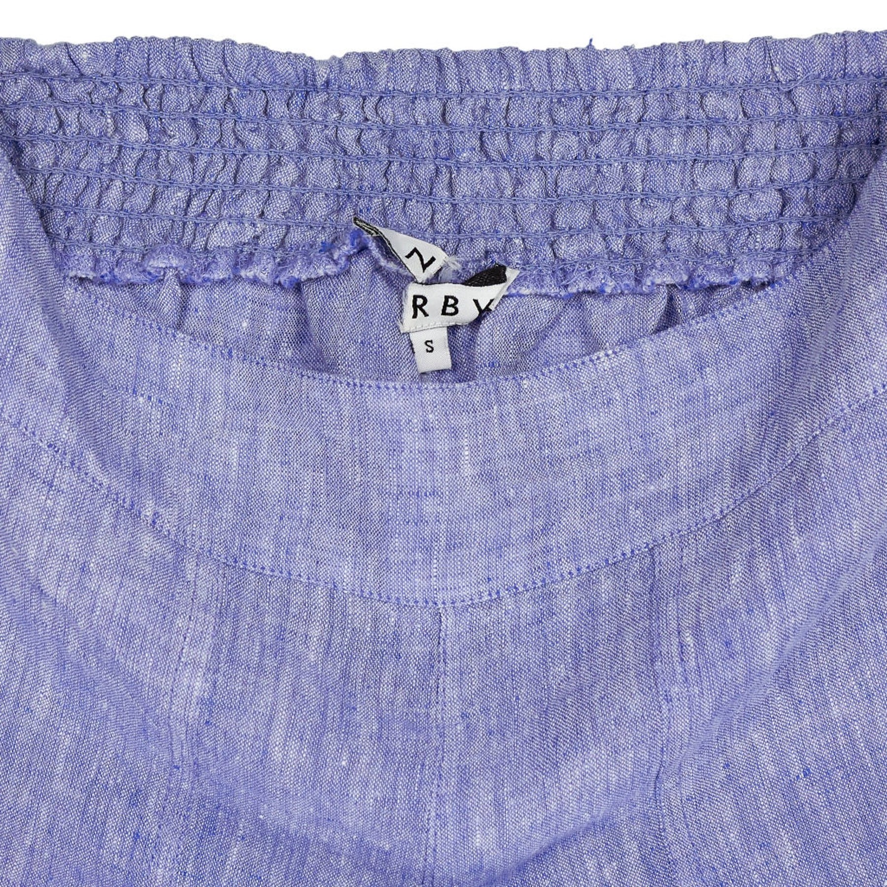 NRBY Blue Linen Elasticated Trousers