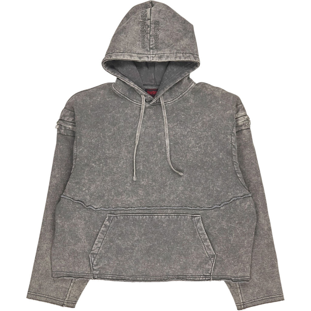 Pull & Bear Lueder Grey Acid Wash Hoodie