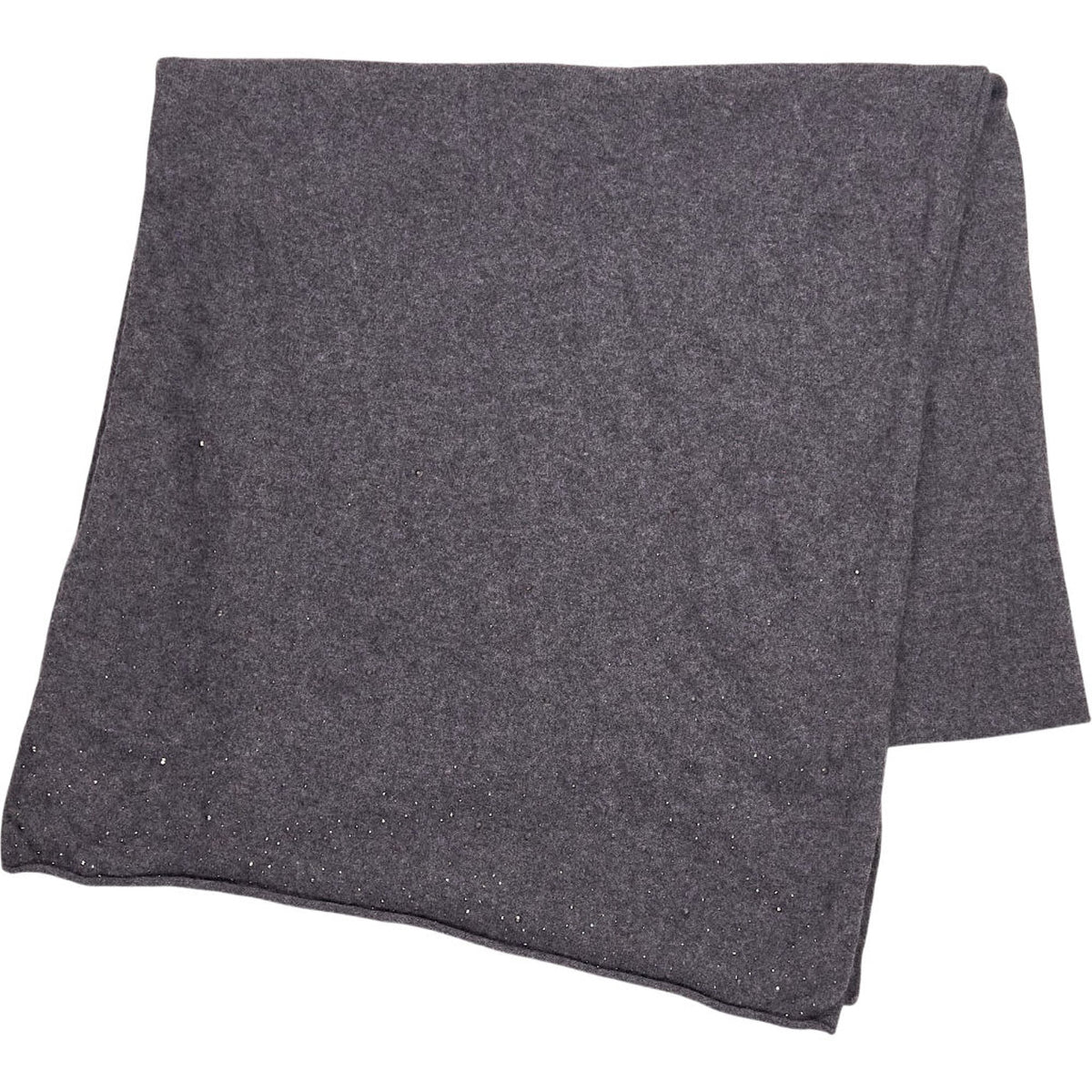 Tahari Grey Beaded Scarf