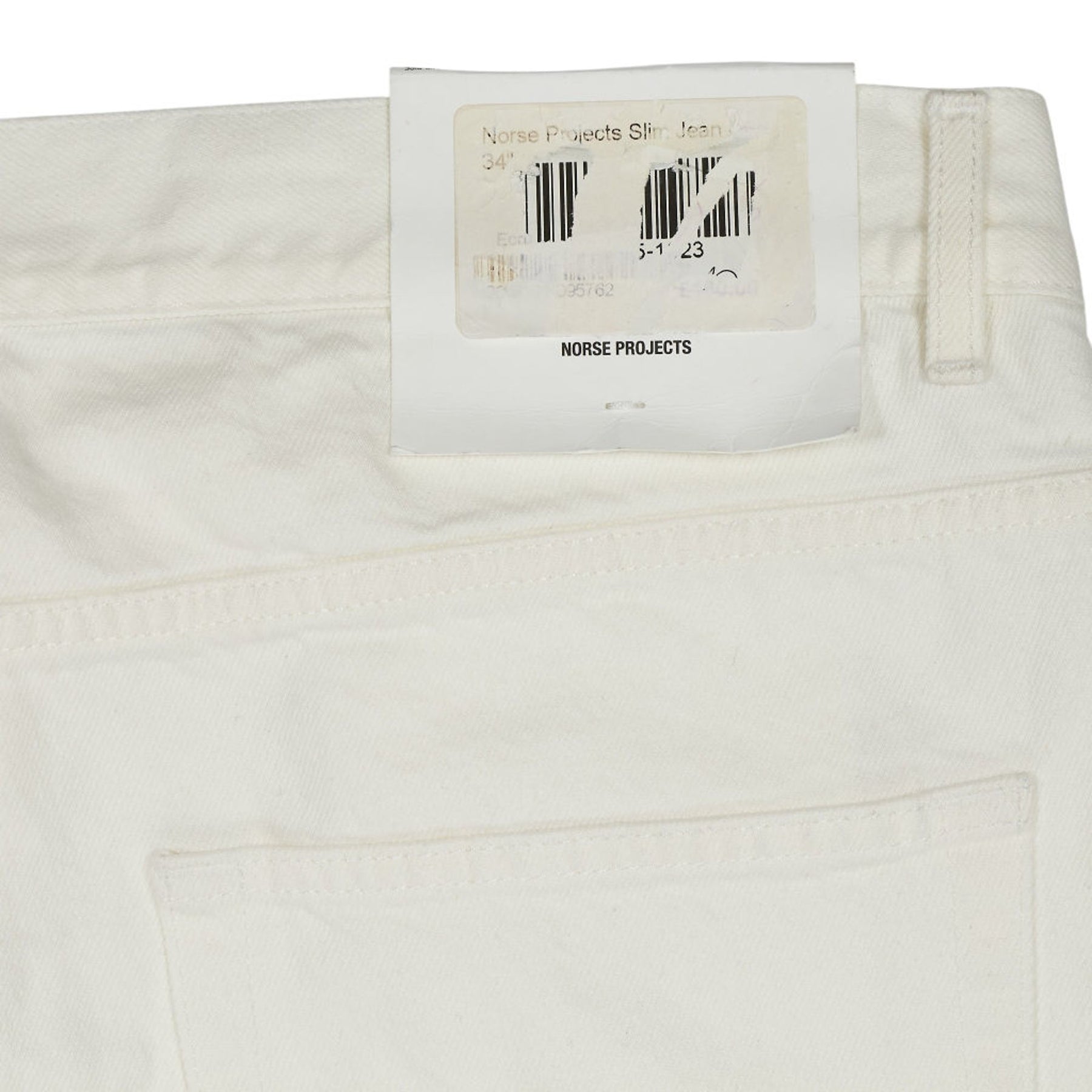 Norse Projects Ecru Slim Denim Jeans