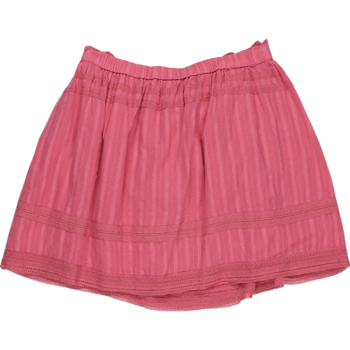 Zadig & Zoltaire Pink Lace Trim Mini Skirt