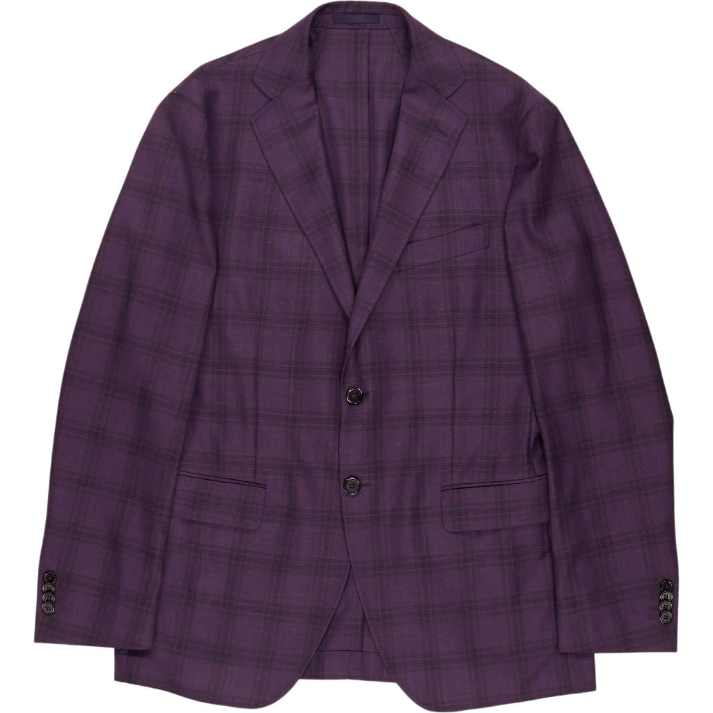 Scabal Purple Check Suit