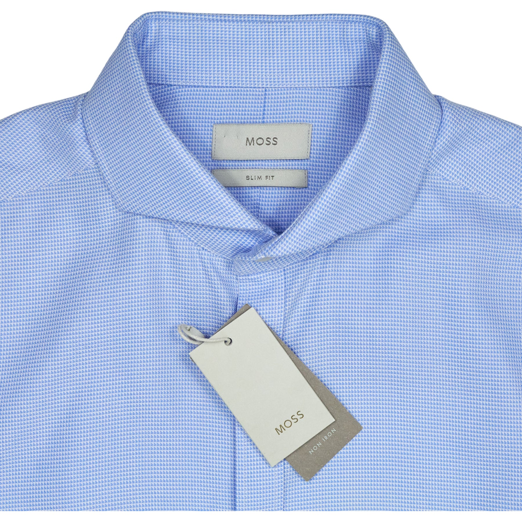 Moss Blue Slim Fit Shirt