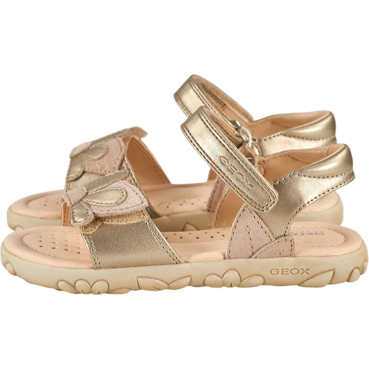 Geox Gold Flower Kids Sandals