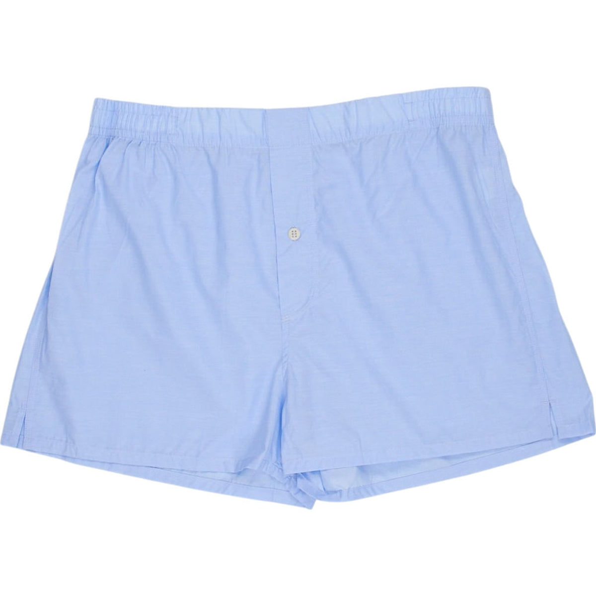 Hamilton + Hare Blue Cotton Silk Boxers XXL