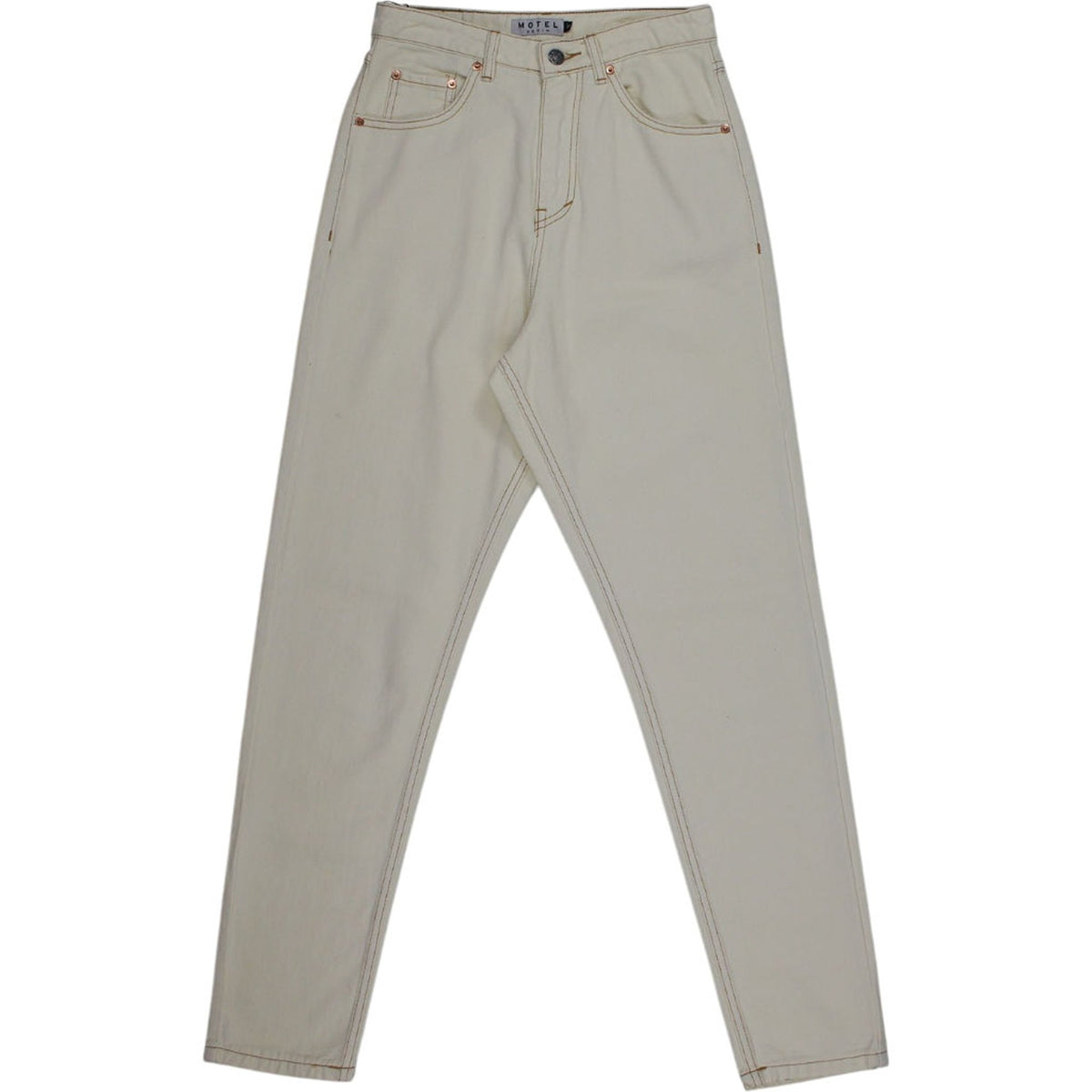 Motel Cream Denim Trousers