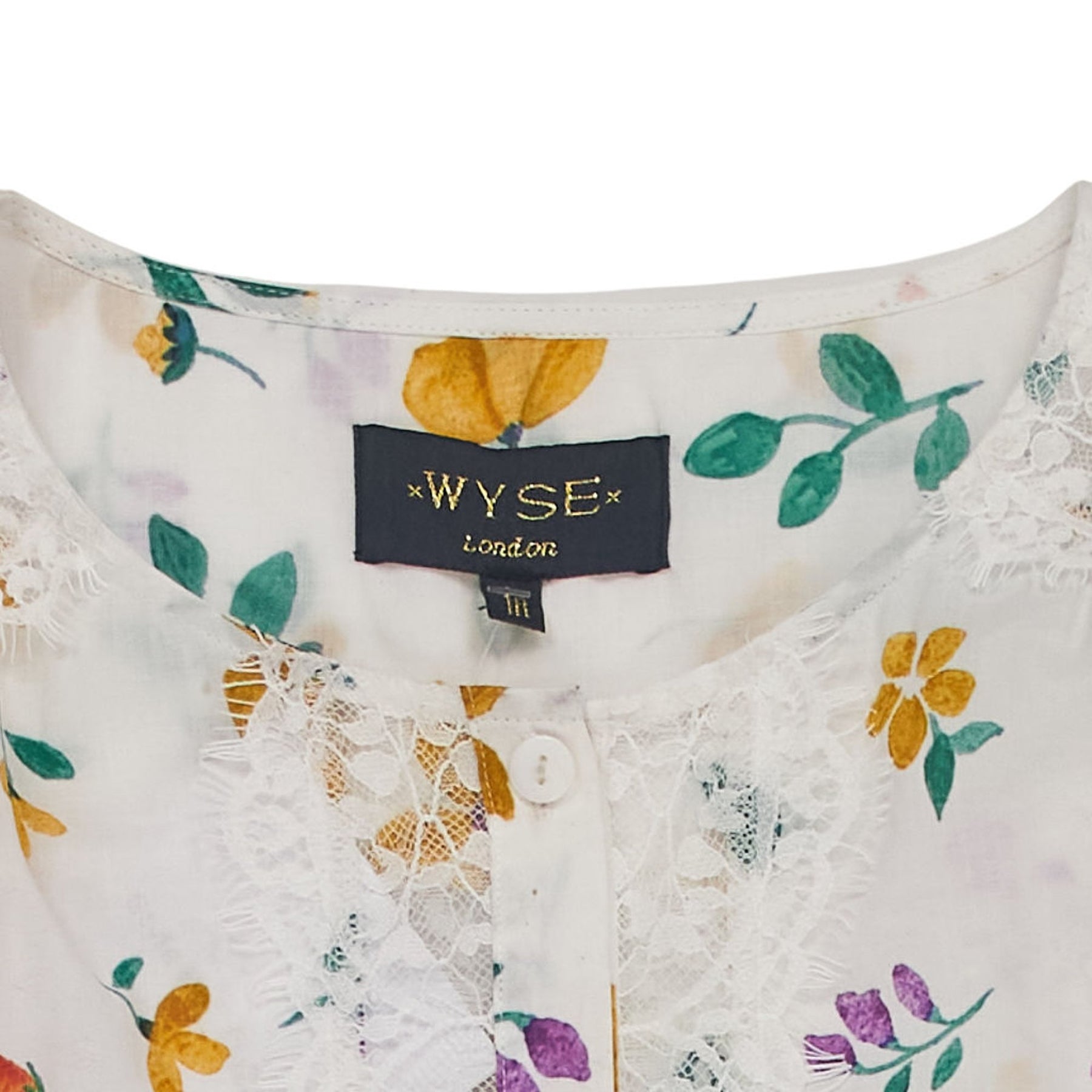 Wyse Multi Floral Lace Top 1