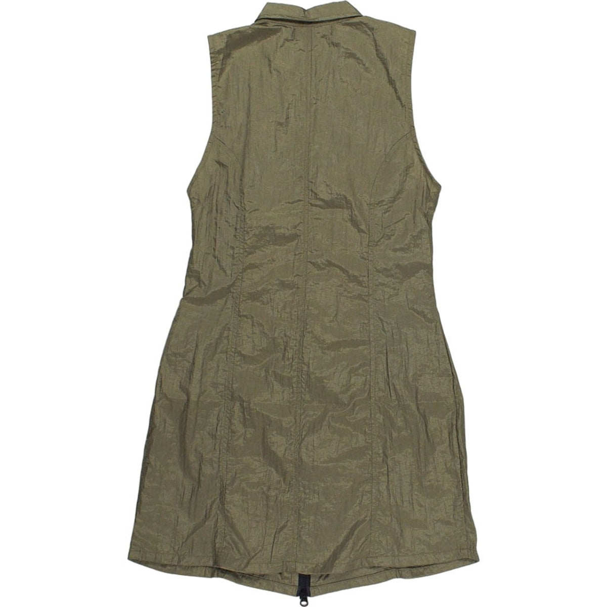 Motel Green Zip Dress S