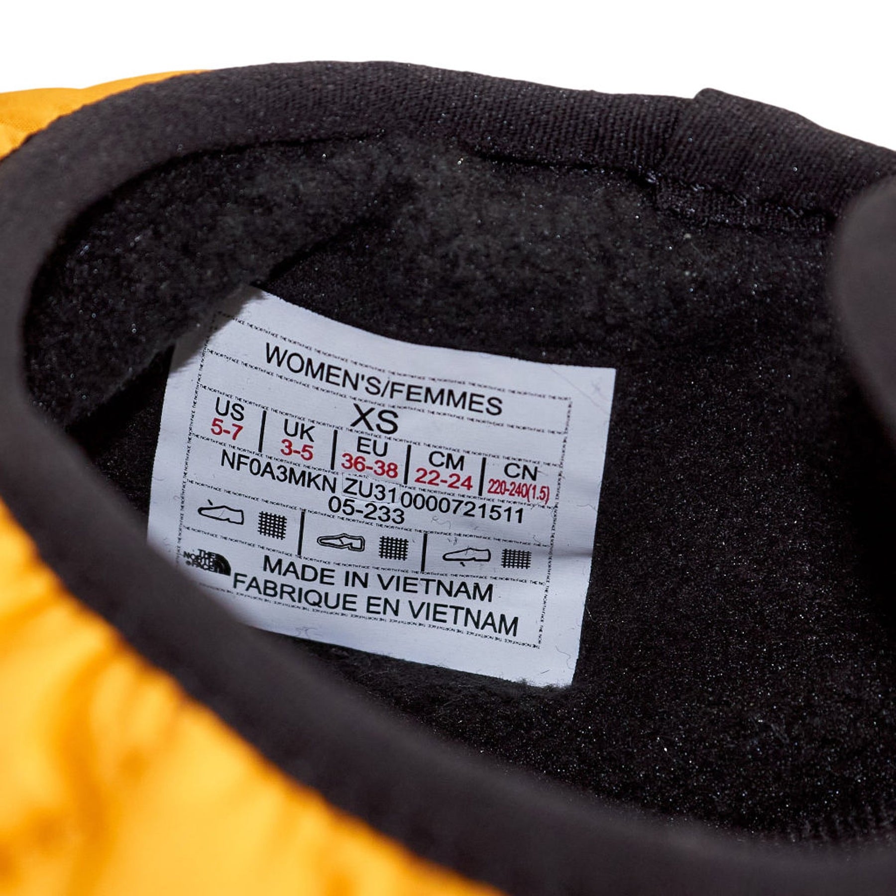 The North Face Yellow Thermoball Slippers