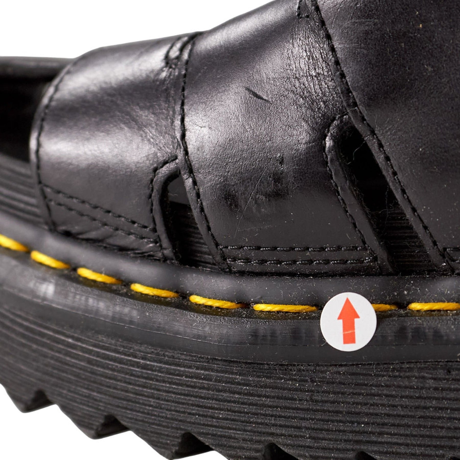 Dr Martens Black Leather Sandals UK 7
