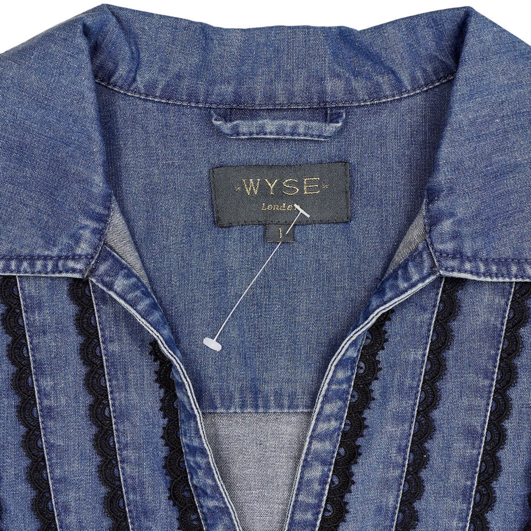Wyse Blue Denim Dress