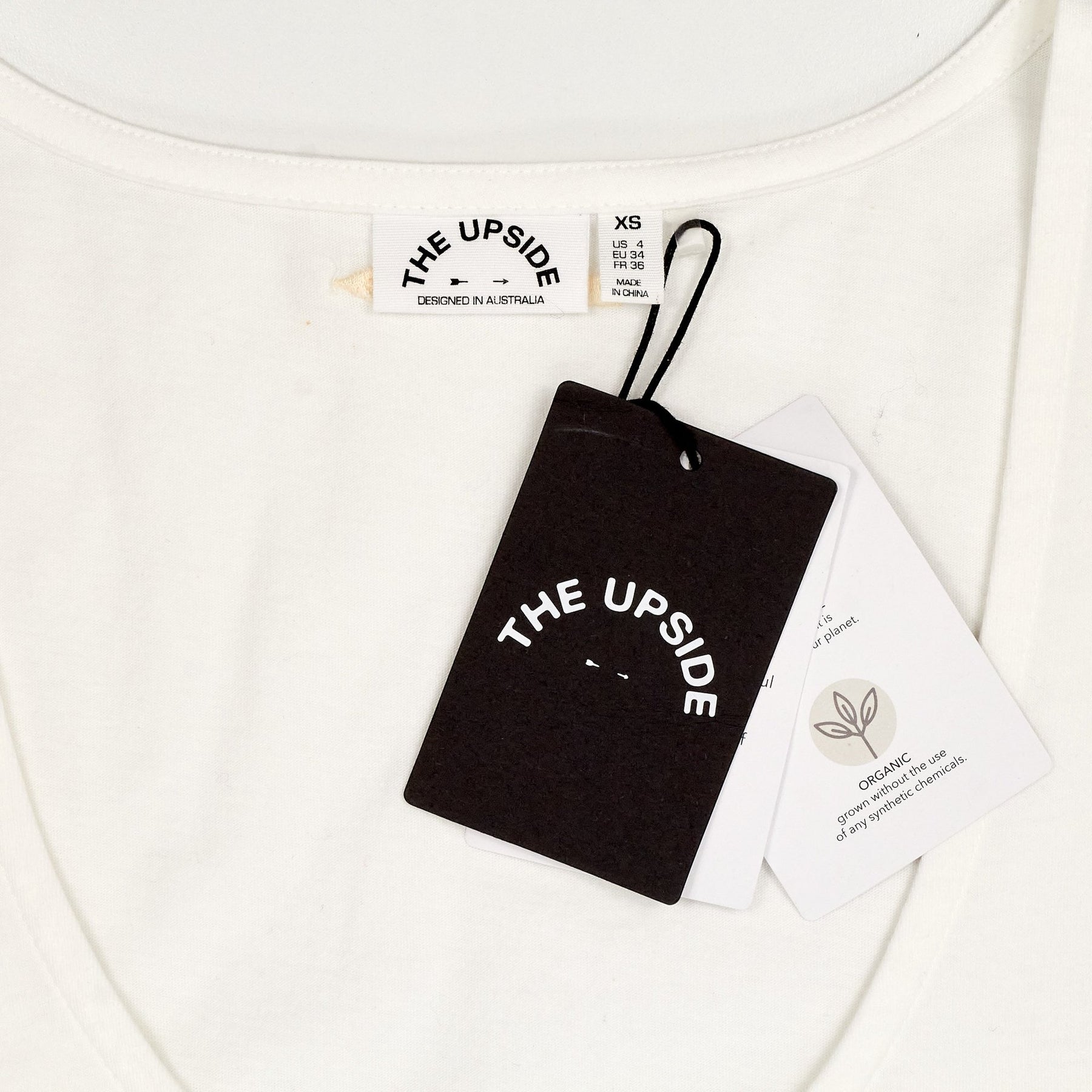The Upside White Allie Button Tank Top XS