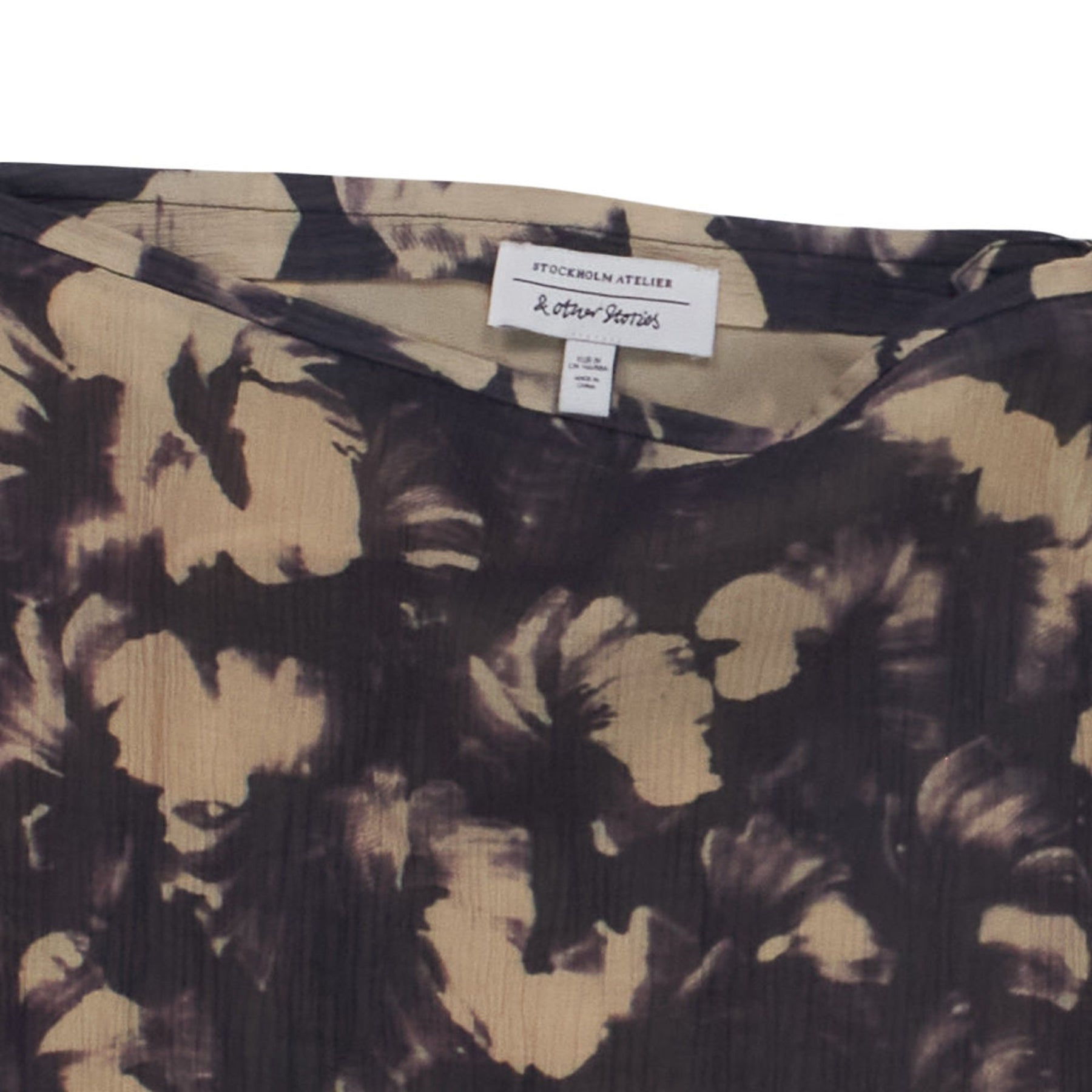 & Other Stories Beige Floral Skirt