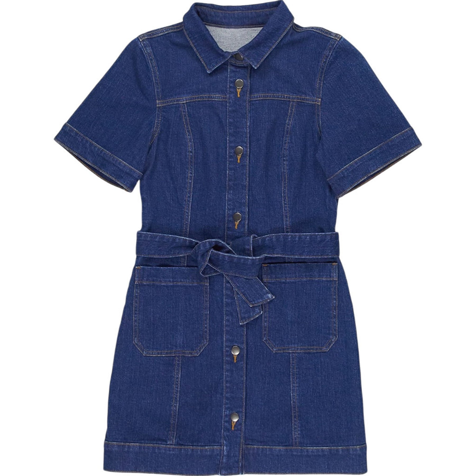 WYSE Blue Denim Shirt Dress