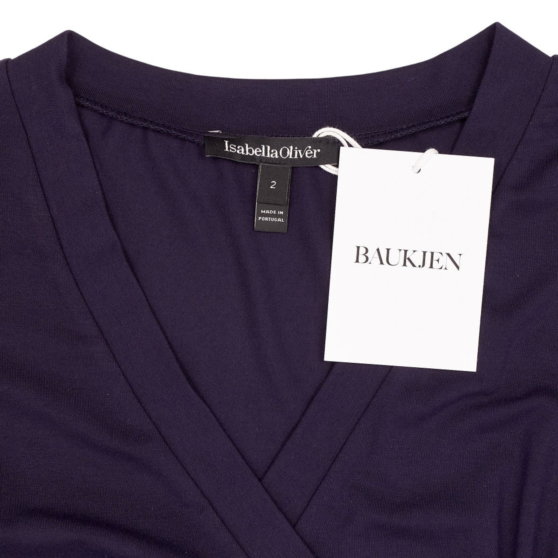 Isabella Oliver Maternity Navy Ruched Dress