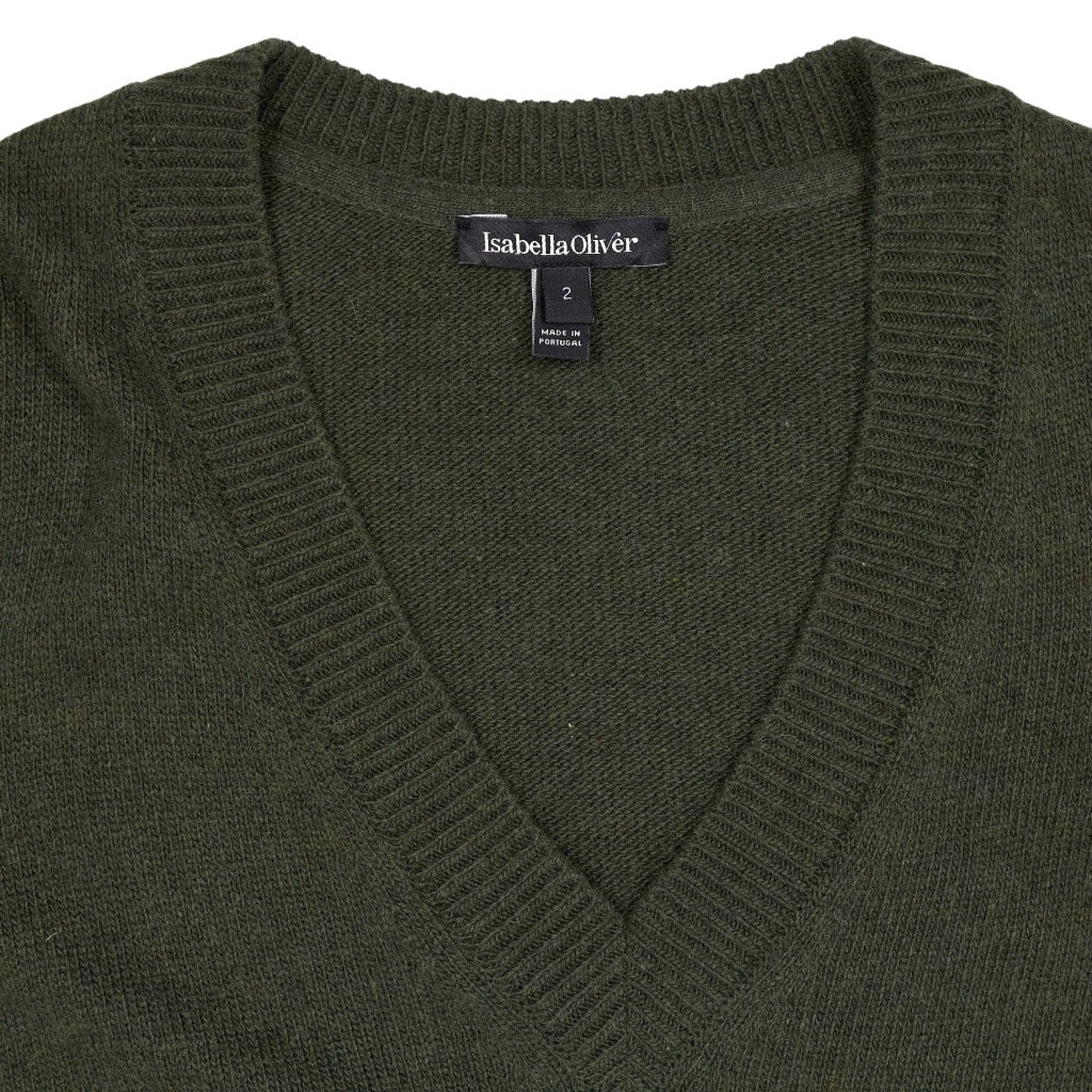 Isabella Oliver Green Wool Blend Jumper