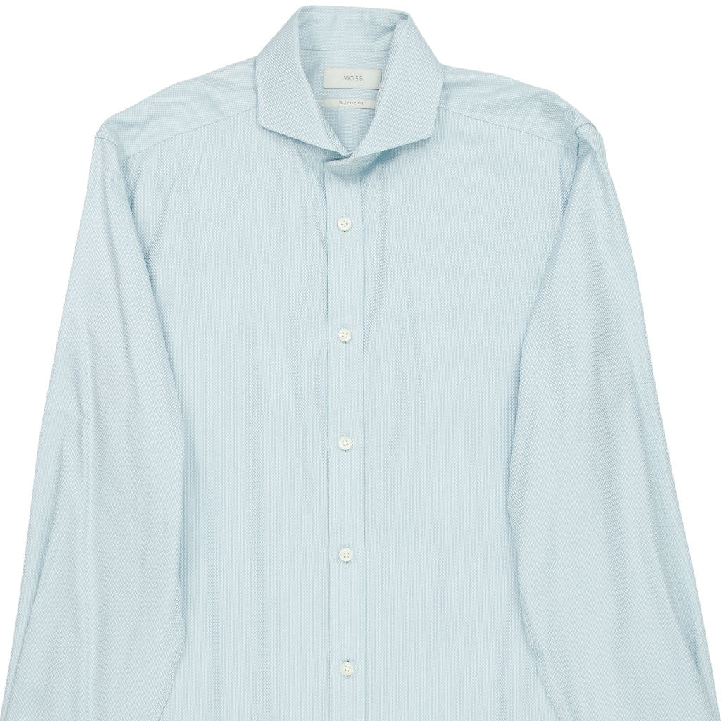 Moss Light Blue Cotton Shirt