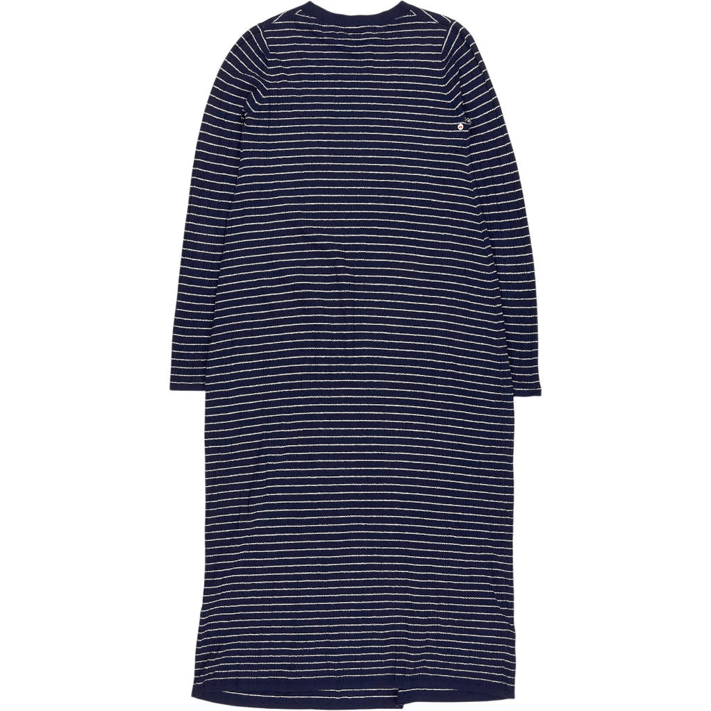 Hush Blue Stripe Knit Midi Dress