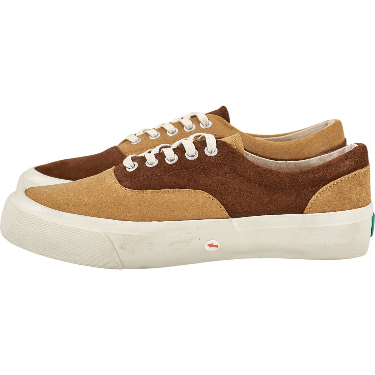 YMC Brown Beige Suede Trainers UK3