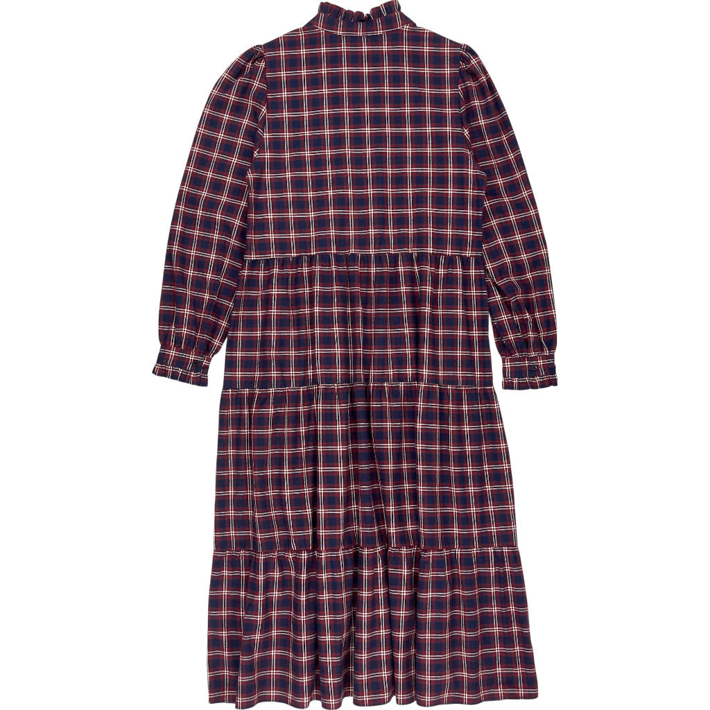 Baukjen Red Check Cara Organic Dress
