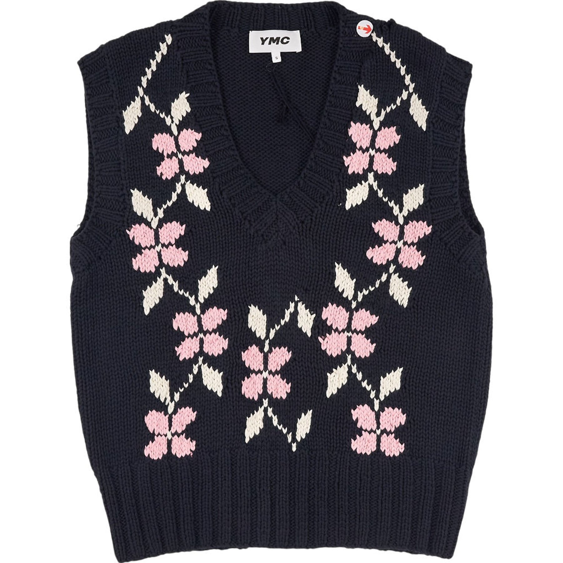 YMC Navy Multi Heidi Vest S