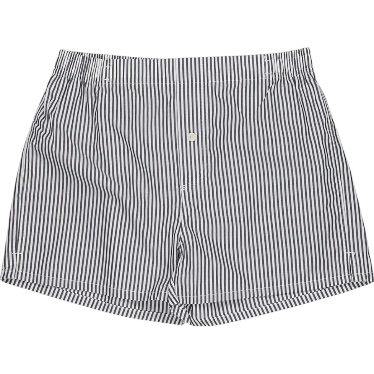 Mundial X Hamilton + Hare Black Striped Cotton Boxers