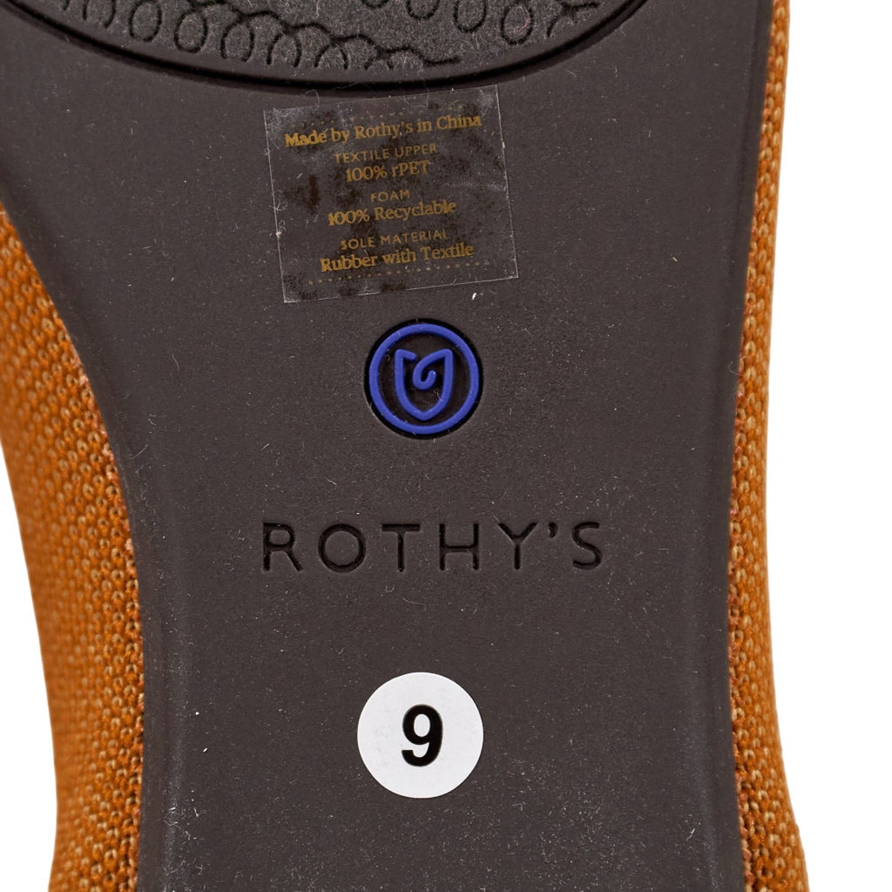 Rothy's Orange Textile Flats 9