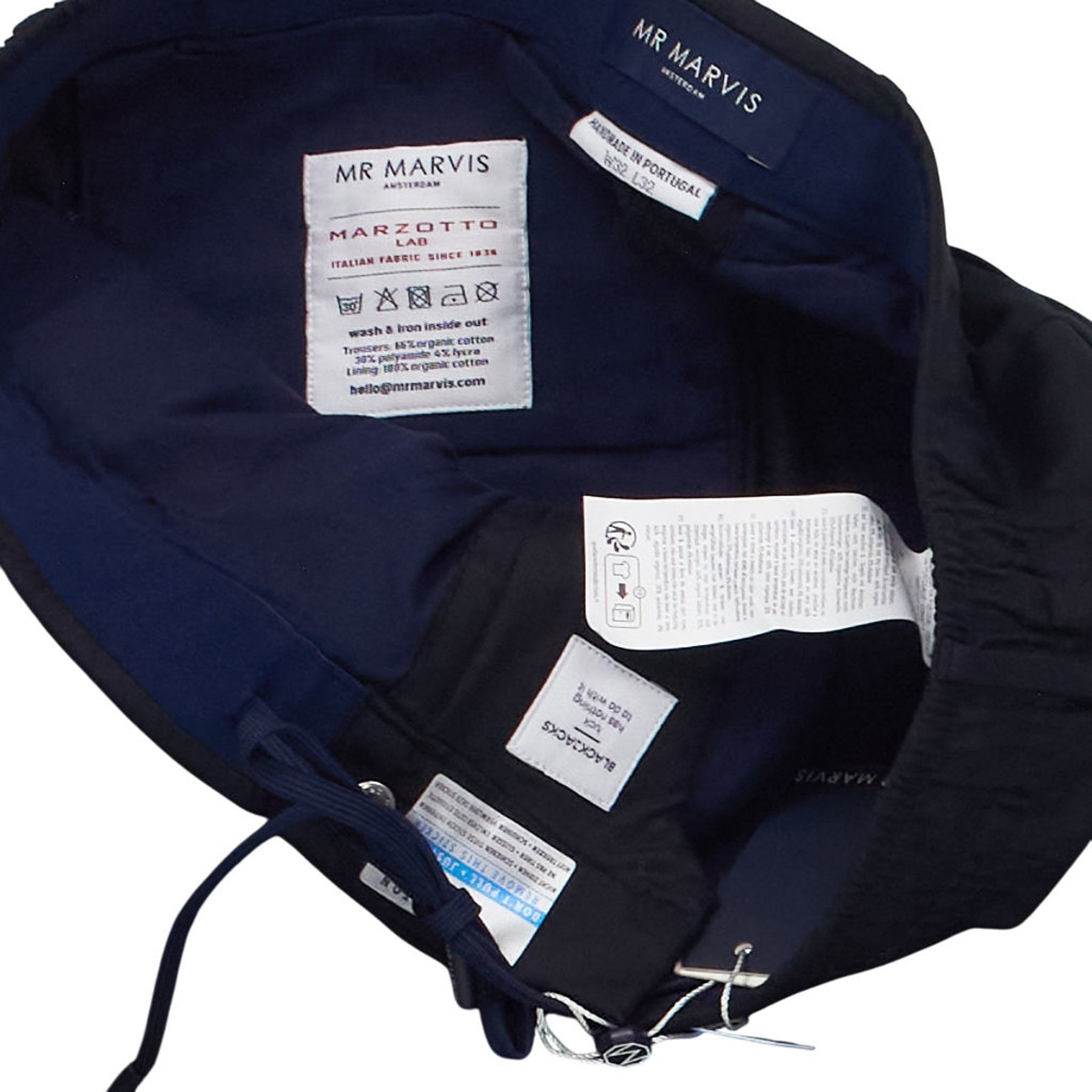 Mr Marvis Black The Active Trousers W32 L32
