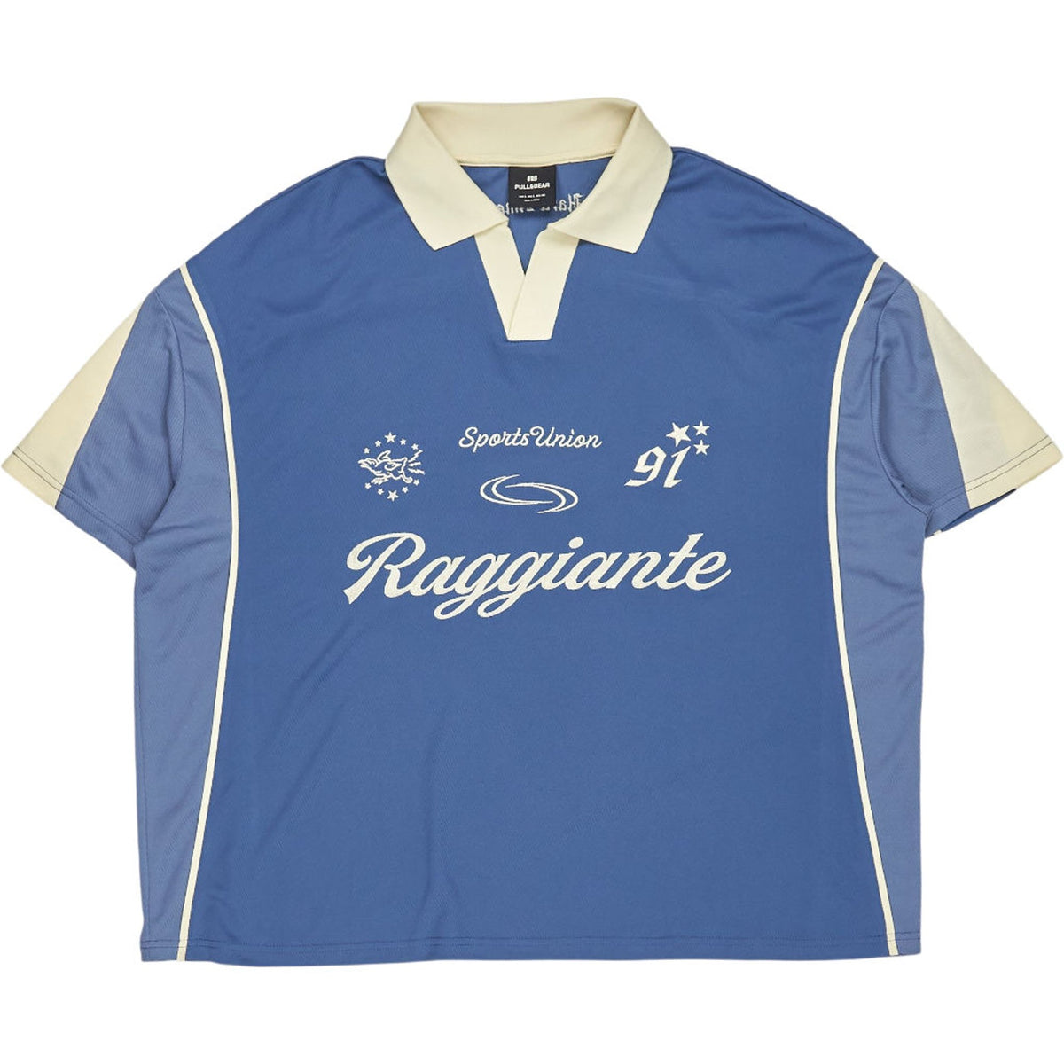 Pull & Bear Blue Raggiante Polo Shirt