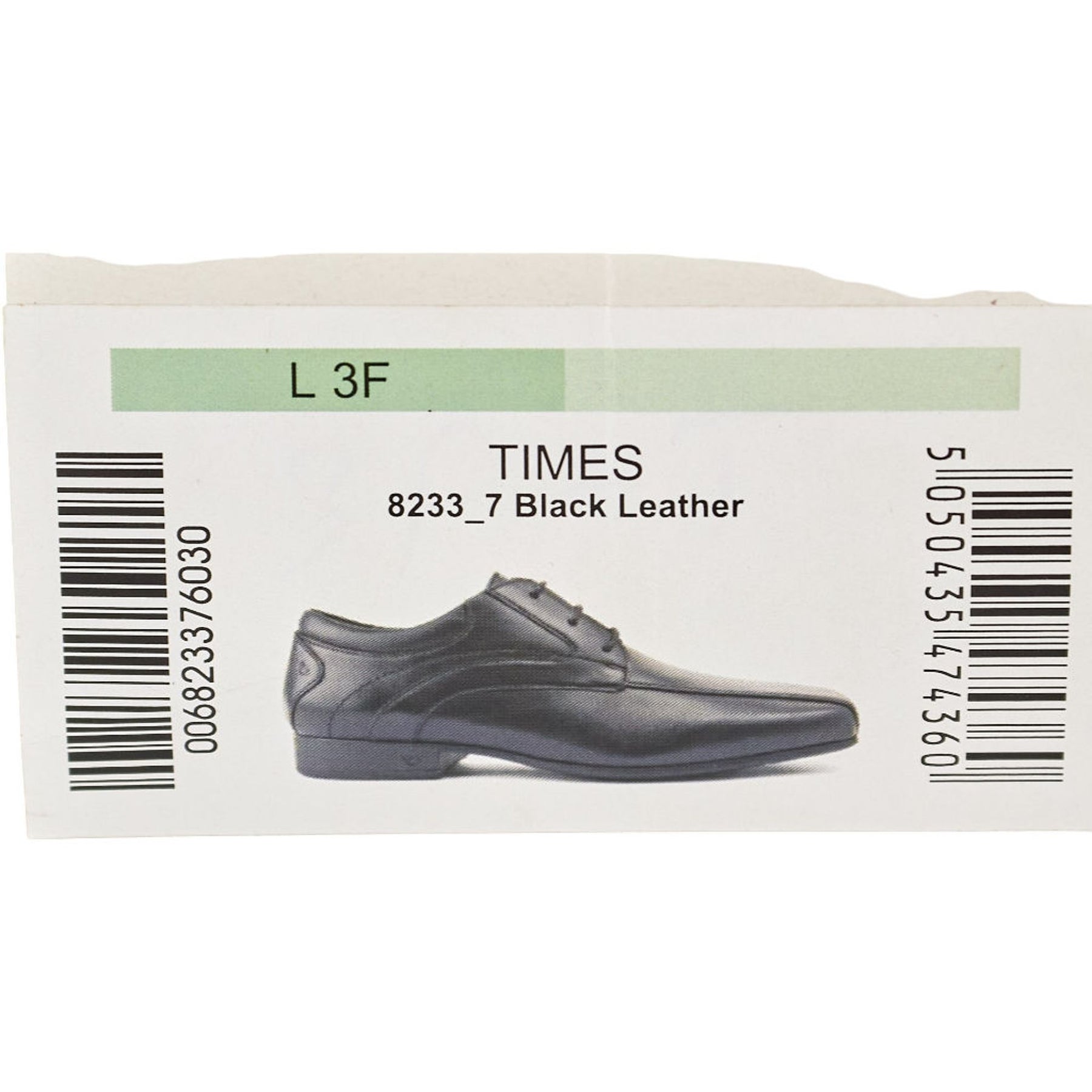 Rhino Black Leather Formal Shoes