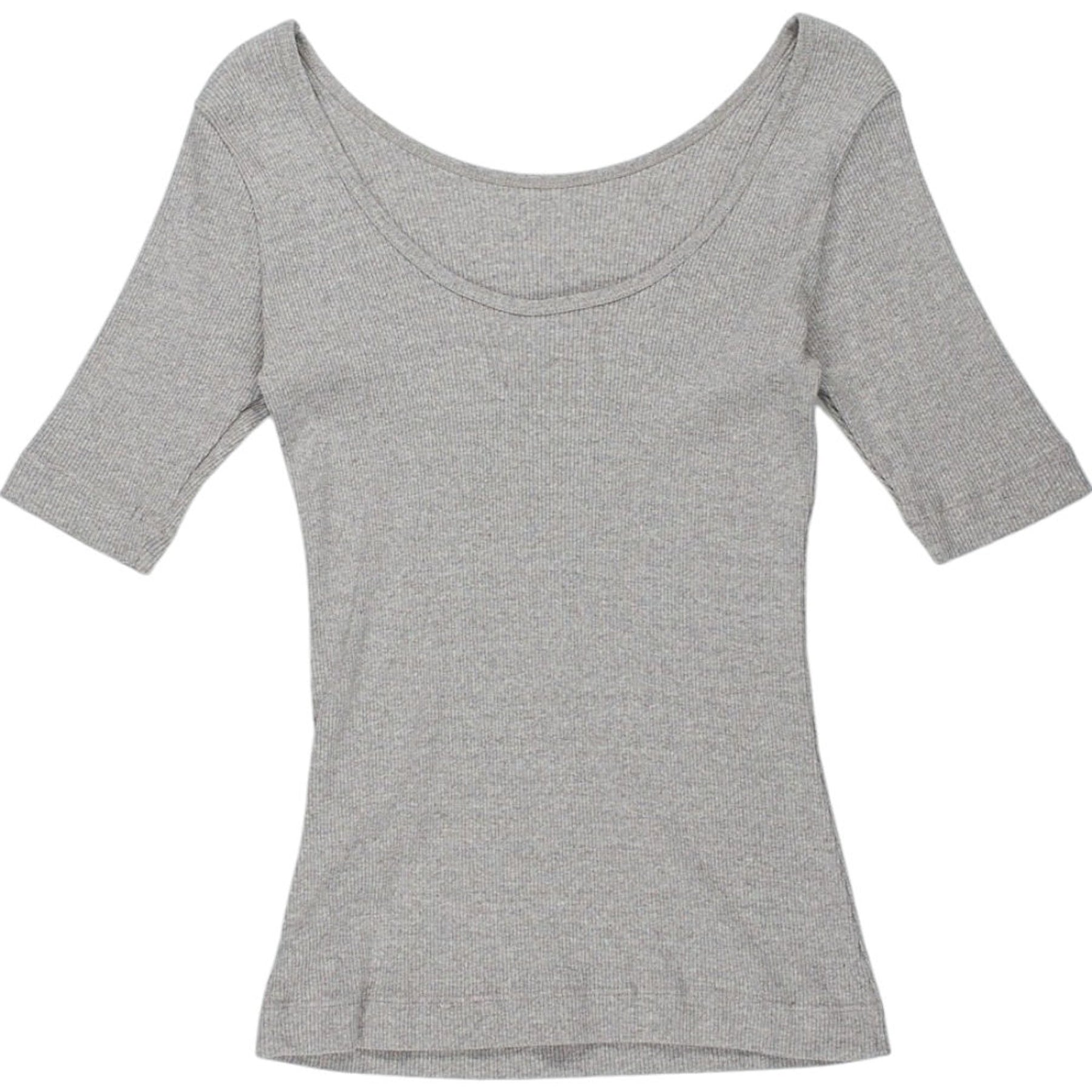 Folk Grey Scoop Back Tee