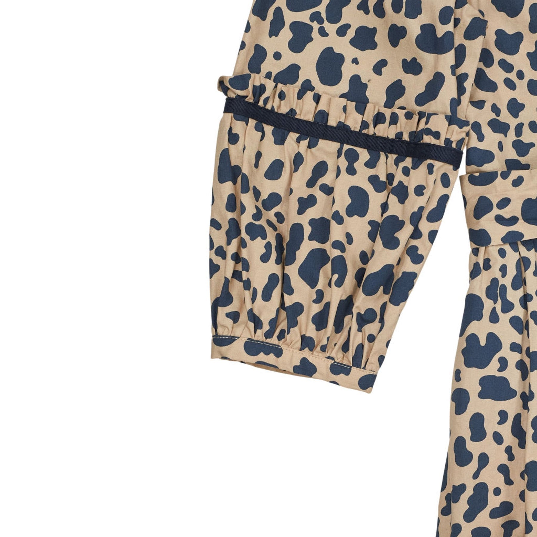 Wyse Beige Leopard Print Midi Dress 1