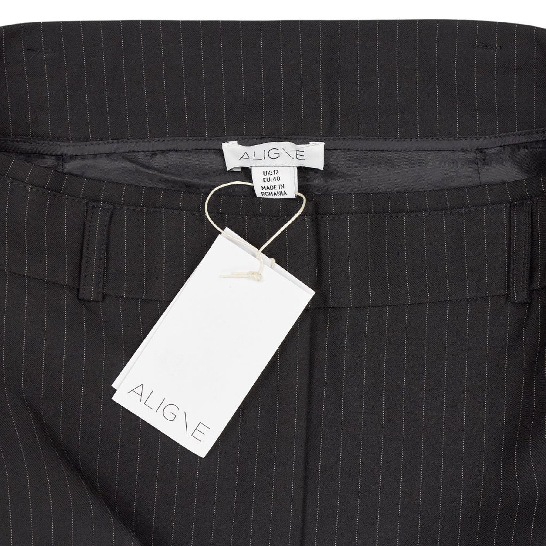 Aligne Black Pinstripe Kasia Maxi Skirt