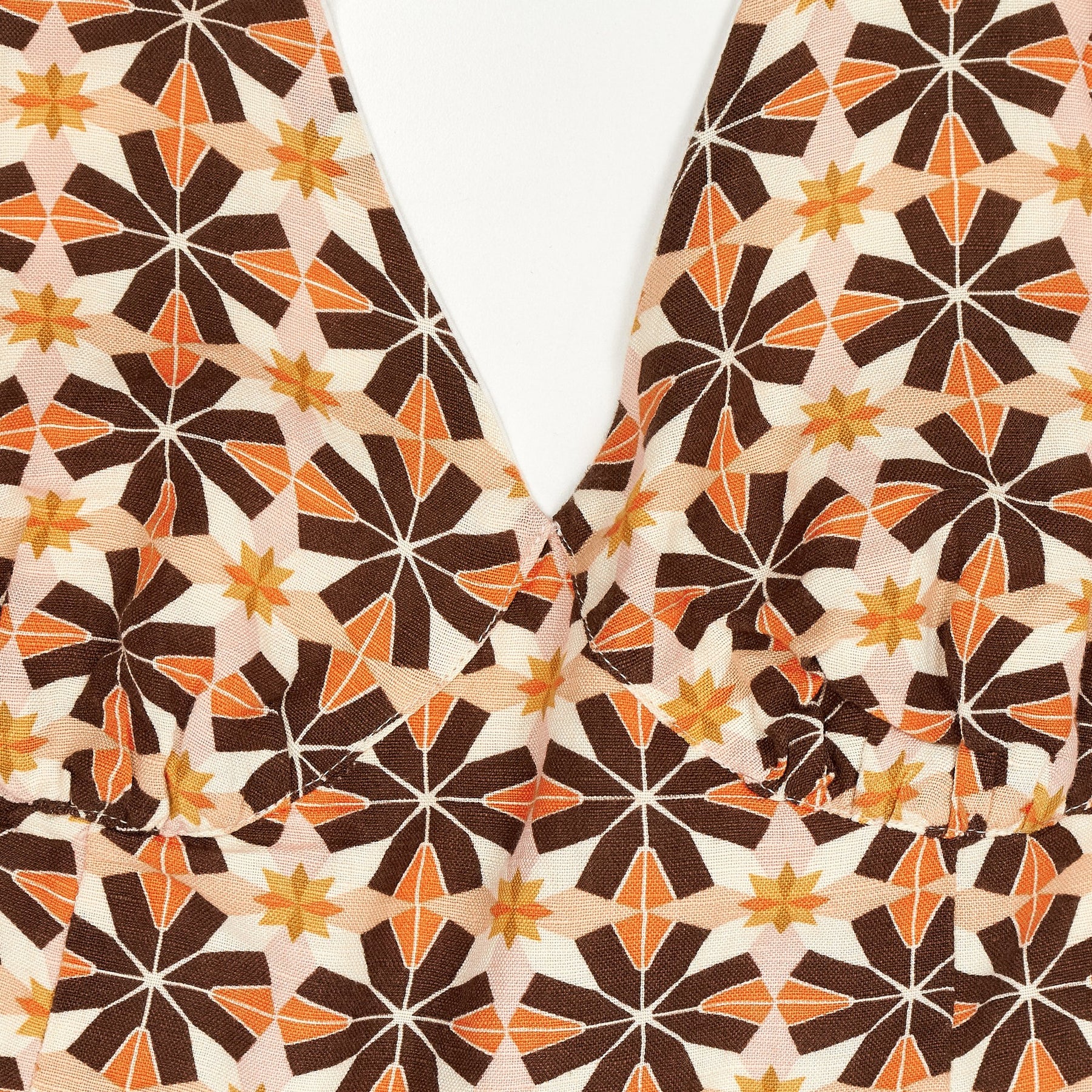 Superdry Brown Patterned Halter Top