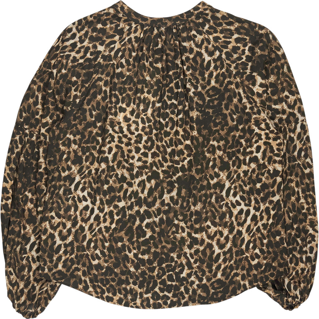 Baukjen Brown Leopard Print Claudia Blouse