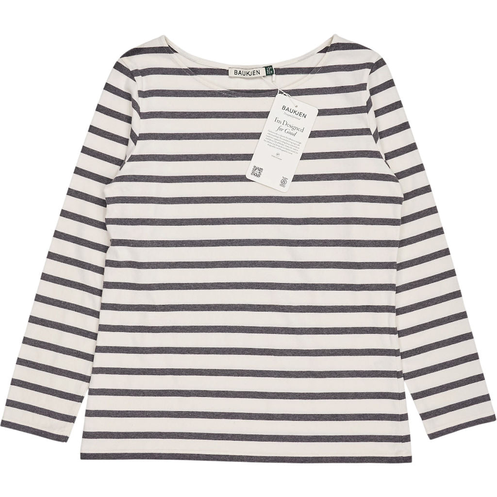Baukjen Soft White Grey Stripe Ashley Top