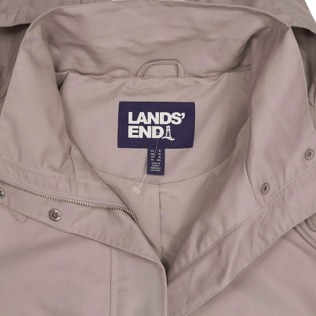 Lands' End Grey Hooded Jacket