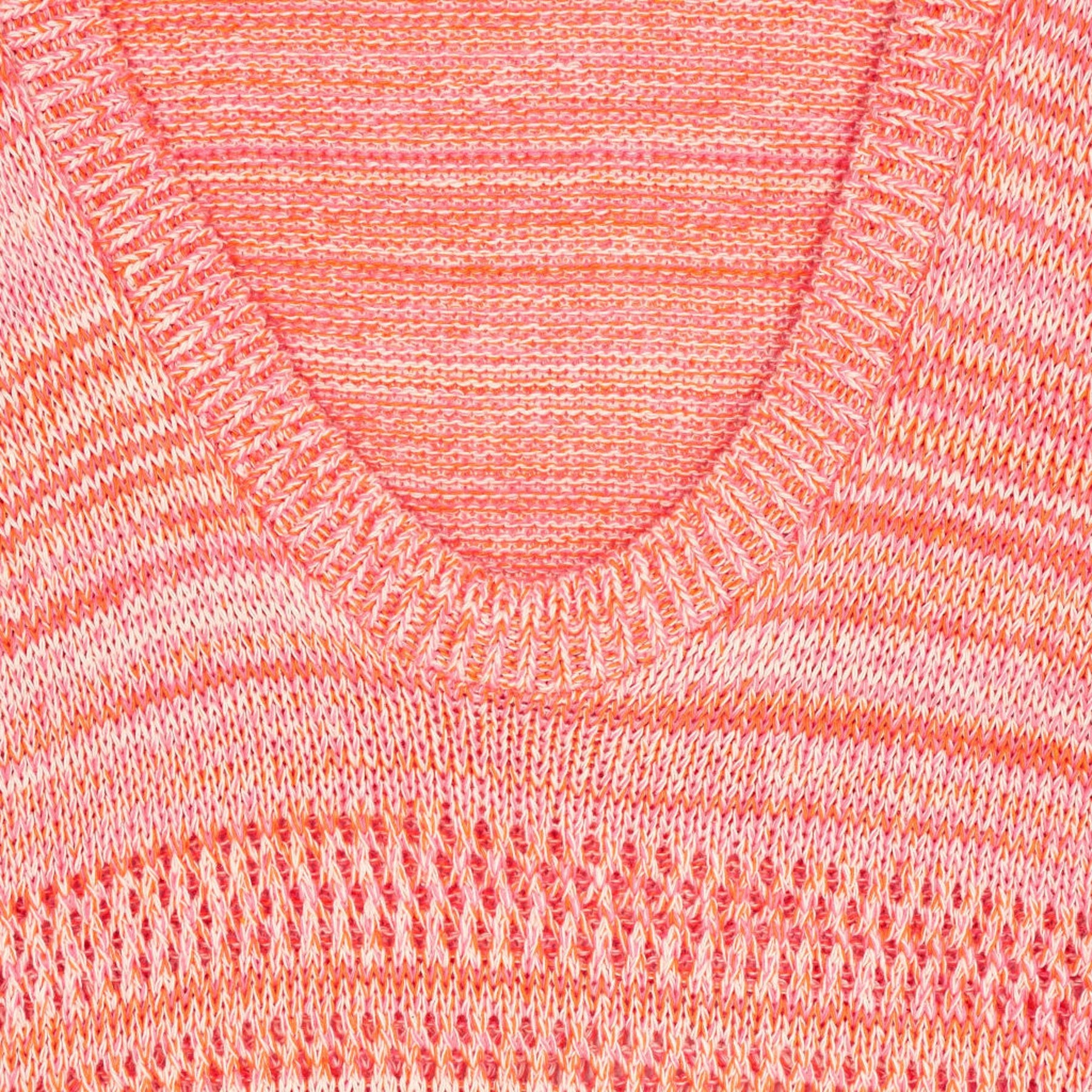 OMNES Pink Crochet Knit Dress