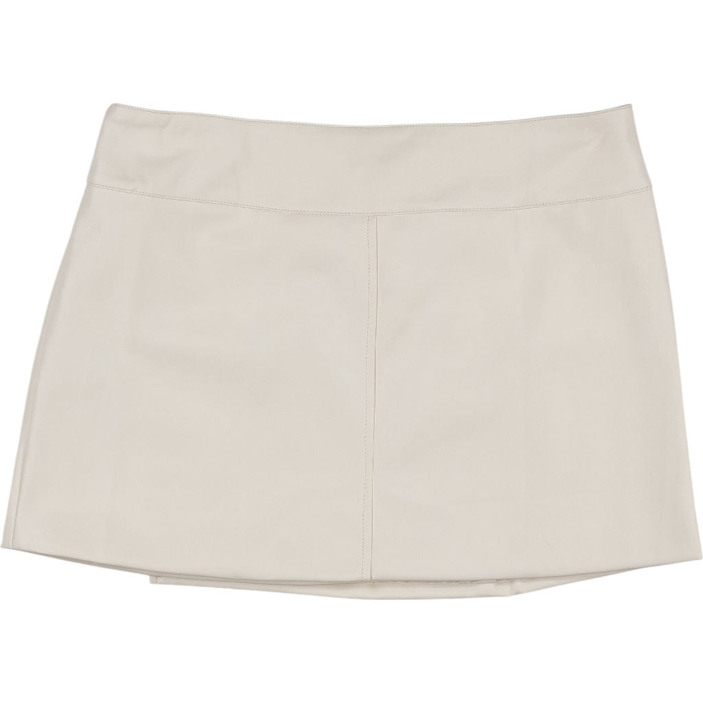 Motel Off White Rolo PU Skirt