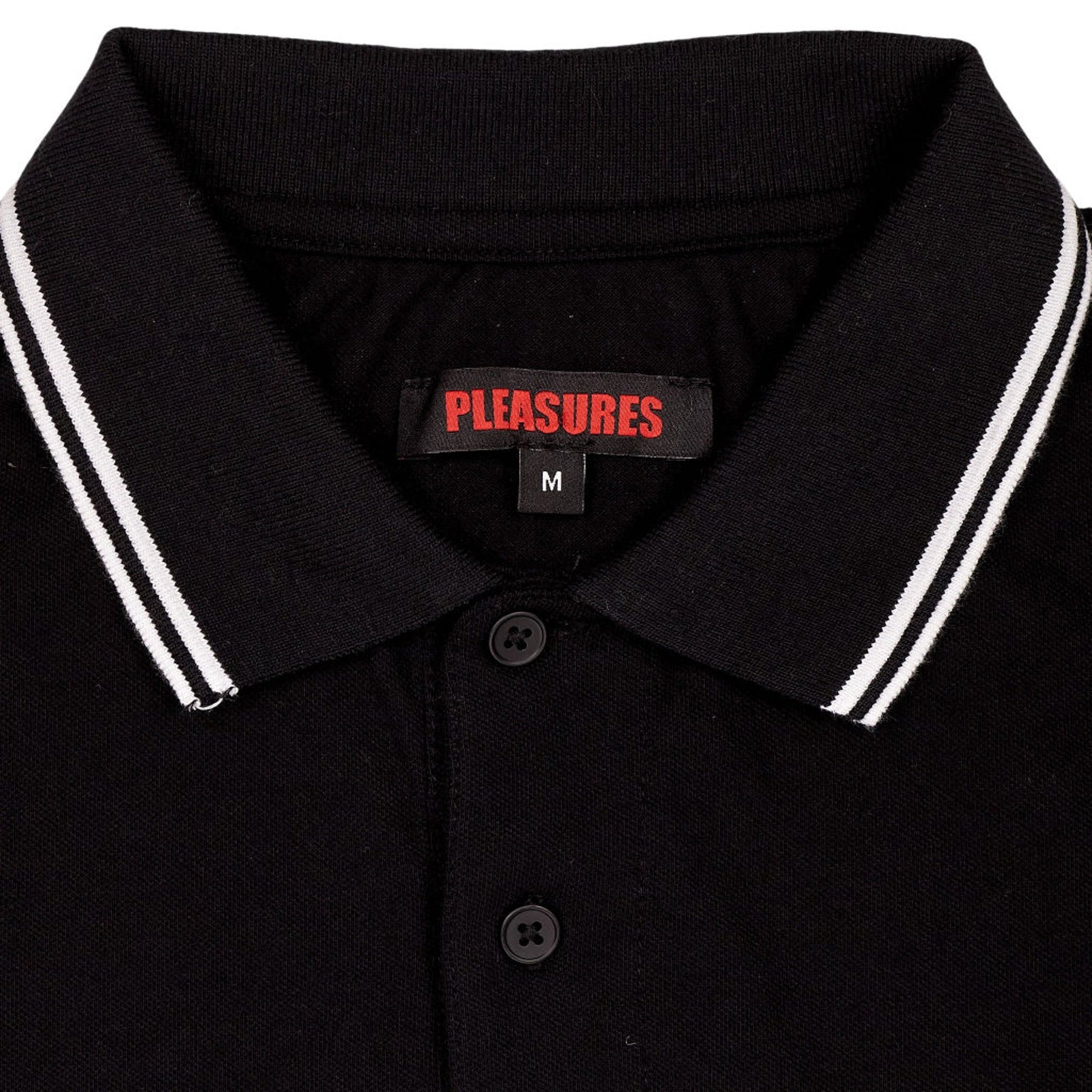 Pleasures Black Polo Shirt