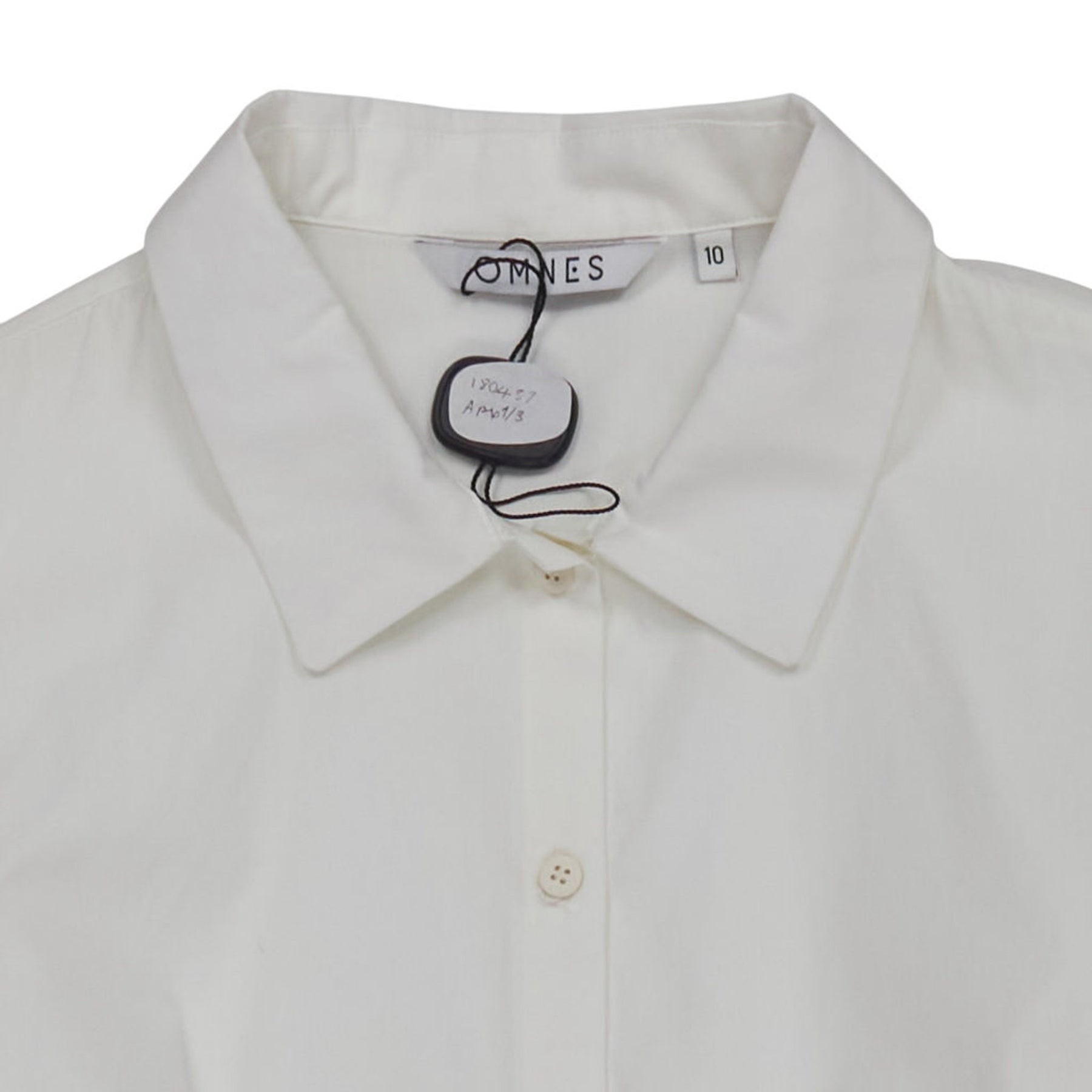 OMNES White Puff Sleeve Dress